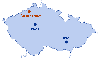 Ústí nad Labem in the Czech Republic