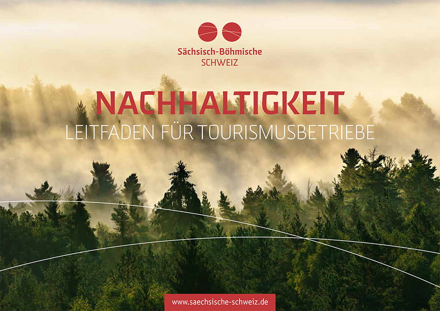 Brožura o udržitelném podnikání v cestovním ruchu vydaná v Sasku