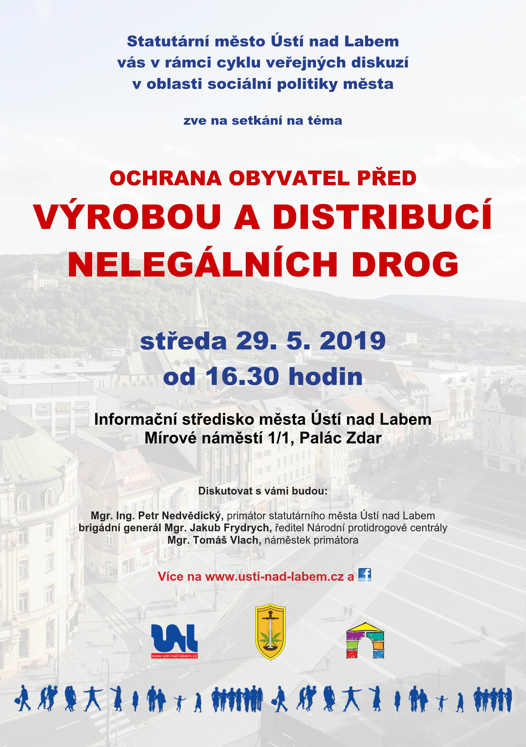 Pozvánka na veřejnou diskuzi zaměřenou na drogovou problematiku v Ústí nad Labem