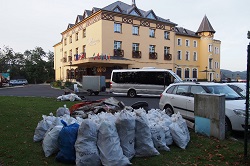 Foto nashromážděného odpadu