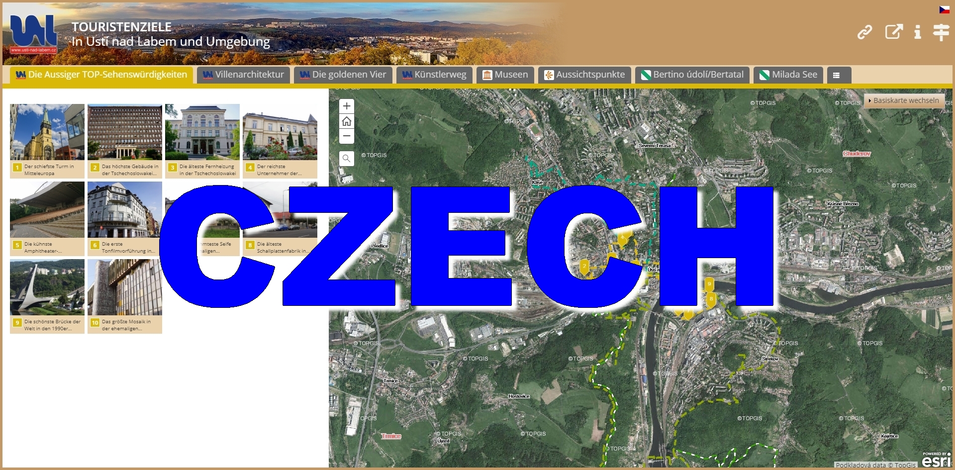 Czech version of the Map-App