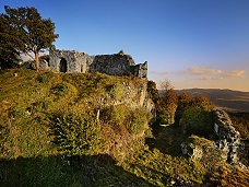 pohled na zříceninu hradu Blansko