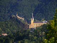 letecký záběr zámku Větruše