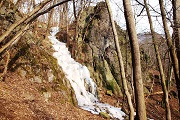Průčelský vodopád v zimě.